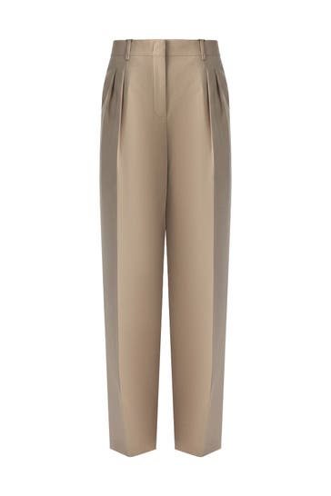 PINXIT Stoffhose sand Wide/ Loose Fit