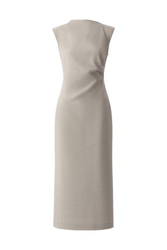 PINXIT Casual-Kleid beige melange