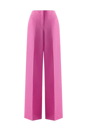 PINXIT Stoffhose fuchsia Wide/ Loose Fit