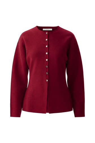 PINXIT Strickjacke cherry