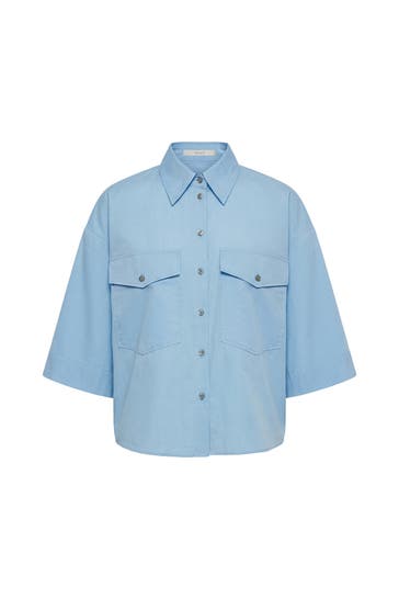 PINXIT Casual-Bluse light blue