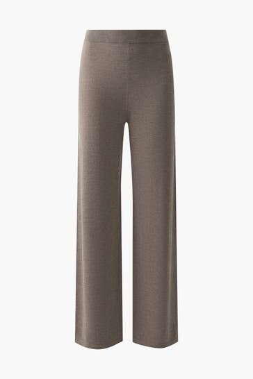 PINXIT Stoffhose beige melange Wide/ Loose Fit