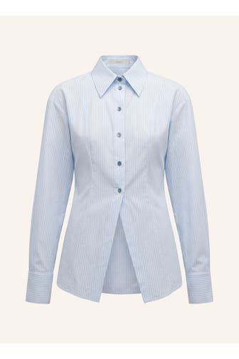PINXIT Casual-Bluse white-blue