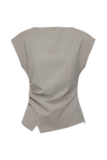 PINXIT Casual-Bluse beige melange