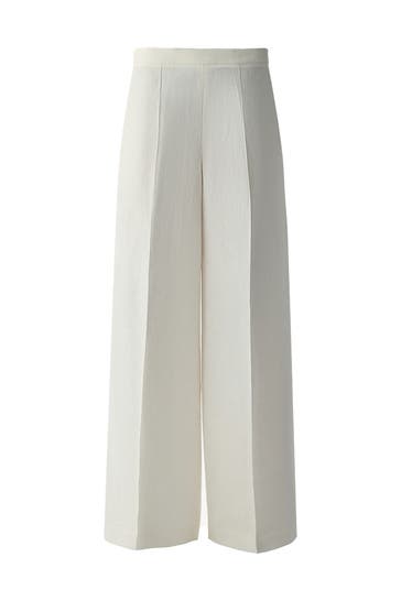 PINXIT Stoffhose ecru Wide/ Loose Fit
