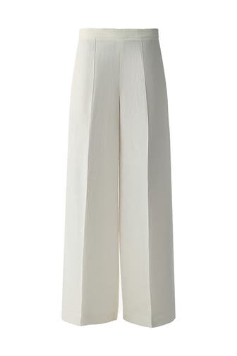 PINXIT Stoffhose ecru Wide/ Loose Fit