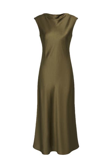 PINXIT Casual-Kleid khaki