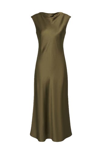PINXIT Casual-Kleid khaki
