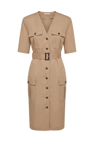 PINXIT Casual-Kleid beige