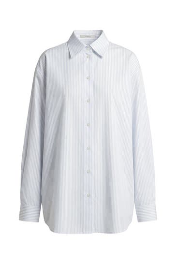 PINXIT Casual-Bluse light blue/ecru