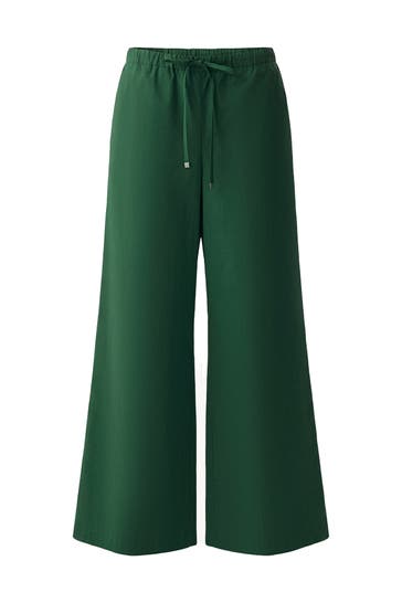 PINXIT Stoffhose green Wide/ Loose Fit