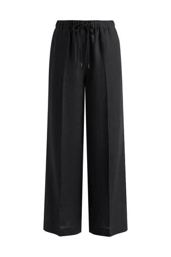 PINXIT Stoffhose black Wide/ Loose Fit