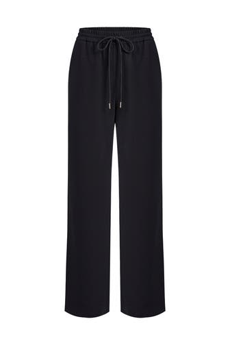 PINXIT Stoffhose black Straight