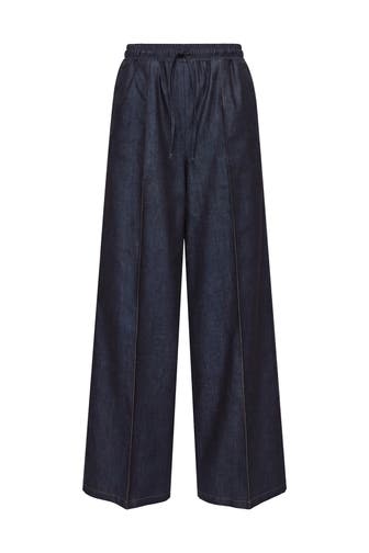 PINXIT Stoffhose dark blue Wide/ Loose Fit