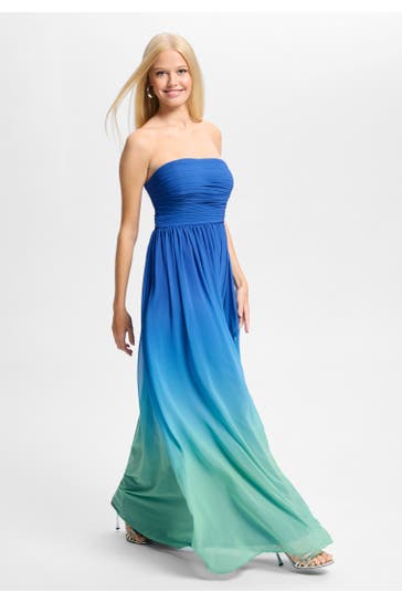 HEY KYLA Kleid blue / turquoise ombre