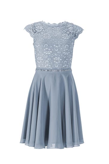 SWING Kleid blue dust