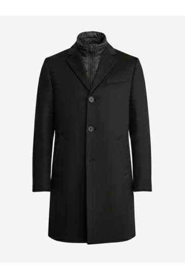 IL LANIFICIO Cappotto in lana e cashmere - NERO