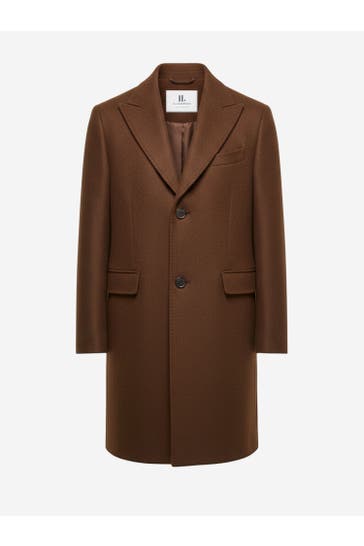 IL LANIFICIO Cappotto Twill in Lana - MARRONE
