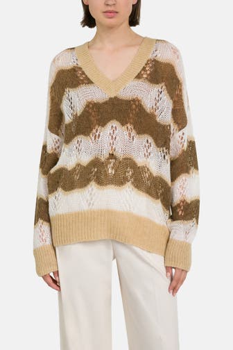 BOSS ORANGE Wollmix-Pullover 'Fornello' gemustert