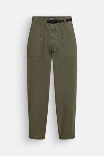 BARBOUR Cargohose 'Grindle' oliv