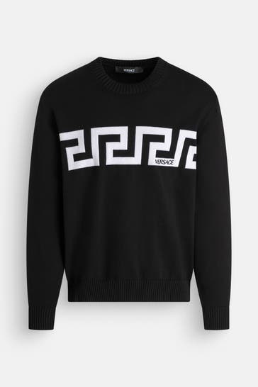 VERSACE Strickpullover schwarz