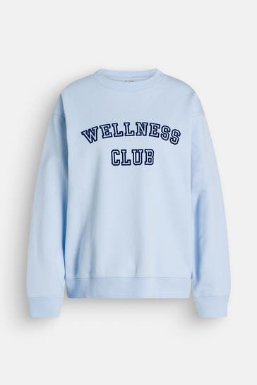 SPORTY & RICH Sweatshirt hellblau