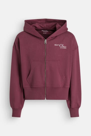 MARC O'POLO Sweatjacke aubergine