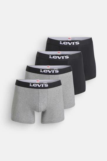 LEVI'S® 4er-Pack Boxer Trunks zweifarbig