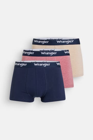 WRANGLER 3er-Pack Boxer Trunks 'Bonne' mehrfarbig