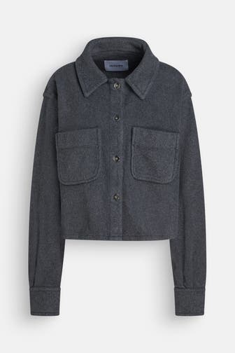 BLACK PALMS Fleecejacke 'Sienna' dunkelgrau