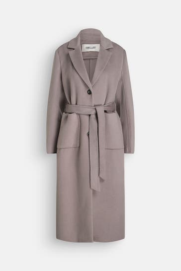 DIANE VON FURSTENBERG Wollmantel 'Nene' grau 