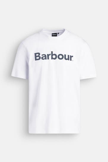BARBOUR T-Shirt weiß