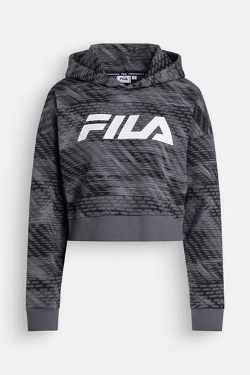 FILA Hoodie 'Terralba' grau gemustert