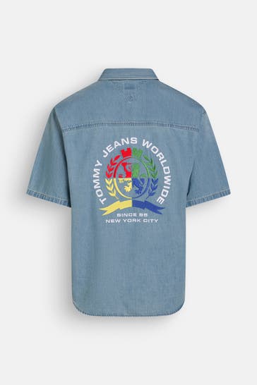 TOMMY HILFIGER Jeanshemd hellblau