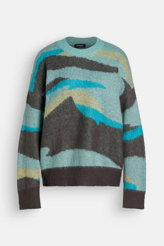 DESIGUAL Strickpullover 'Thunder' gemustert
