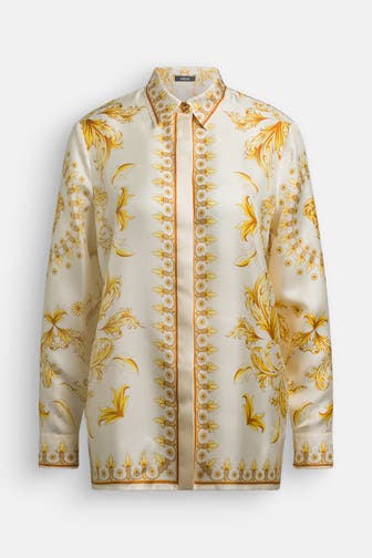 VERSACE Seidenbluse gemustert