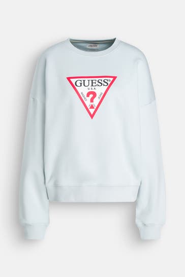 GUESS Sweatshirt hellblau