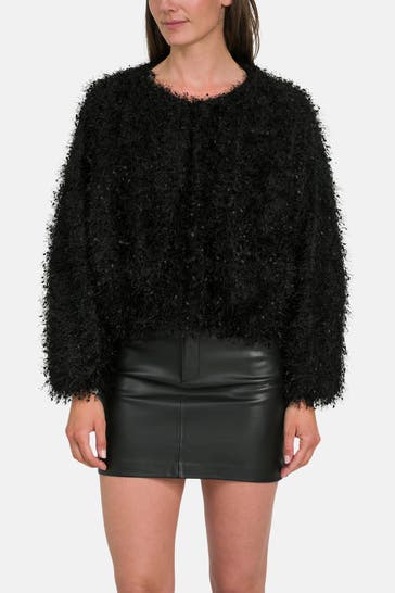 DRYKORN Fransenjacke 'Kilchurn' schwarz