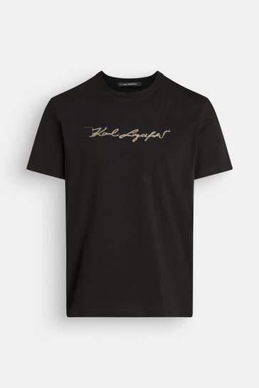 KARL LAGERFELD T-Shirt 'Safari' schwarz
