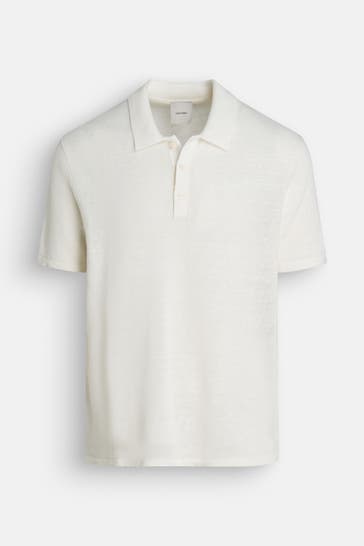 CK JEANS Strick-Polo ecru