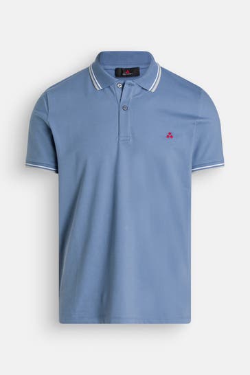 PEUTEREY Polo-Shirt taubenblau