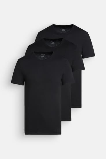 LACOSTE - 3er-Pack T-Shirts schwarz