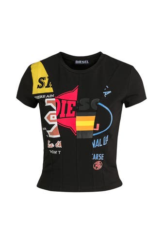 DIESEL T-Shirt 'Cutie' schwarz