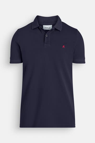 REPLAY Polo-Shirt nachtblau