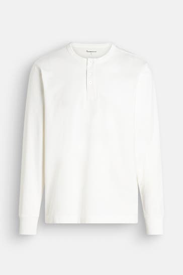 KNOWLEDGE COTTON APPAREL Longsleeve offwhite
