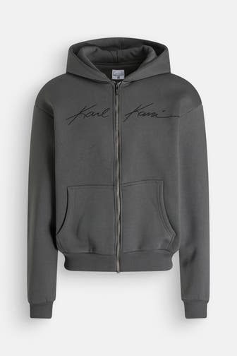 KARL KANI Sweatjacke dunkelgrün