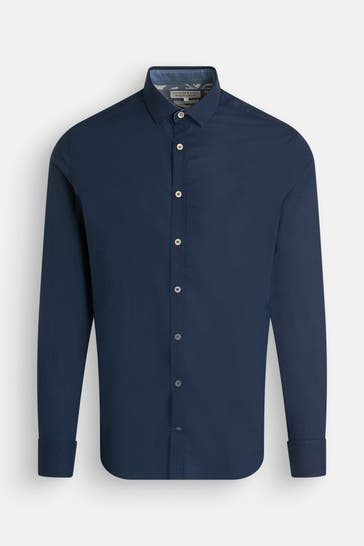 COLOURS & SONS Casual-Hemd dunkelblau