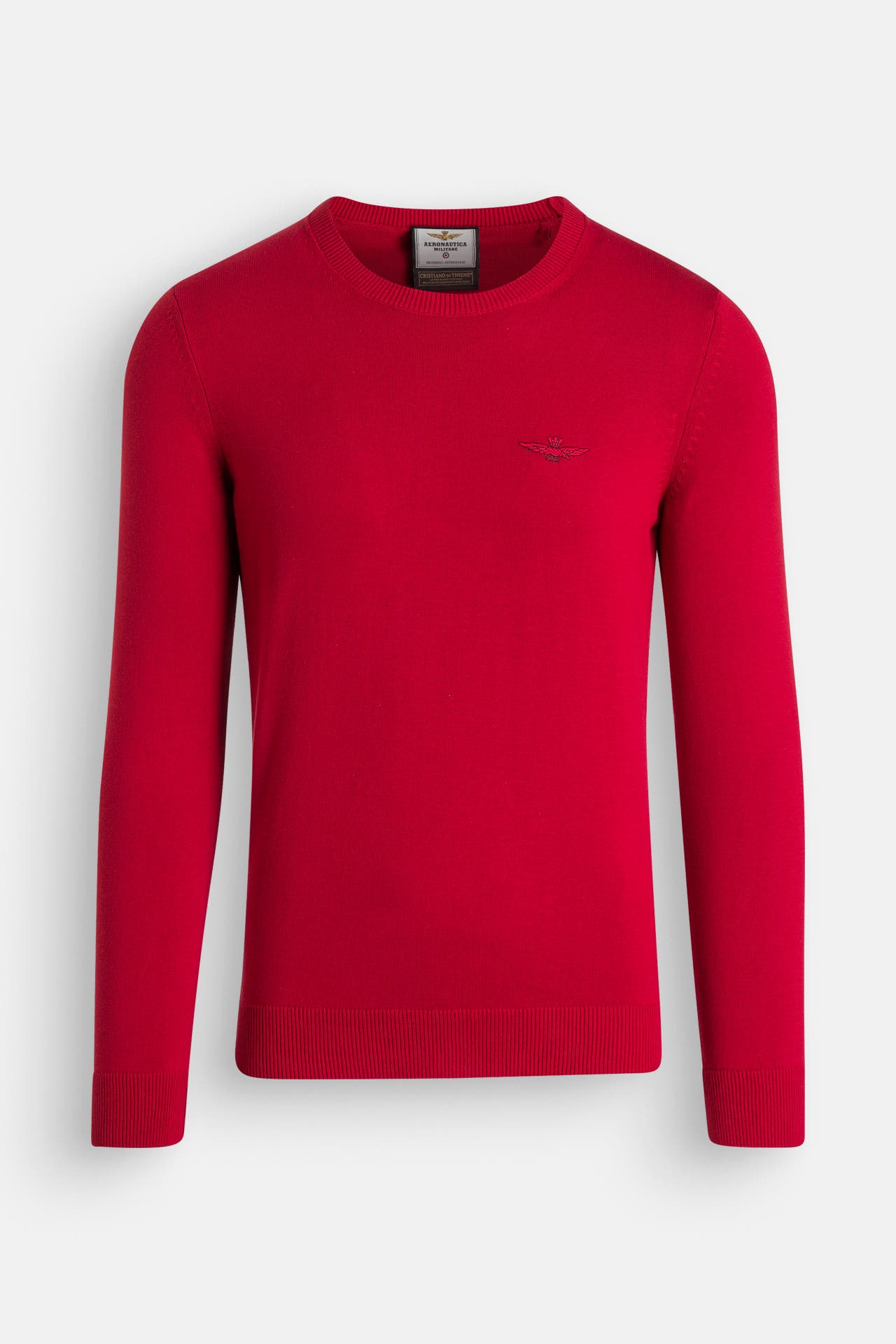 AERONAUTICA MILITARE Strickpullover dunkelrot, Bild 1