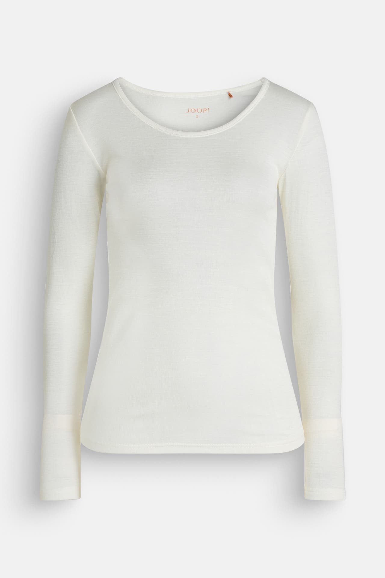 JOOP! Seidenmix-Longsleeve vanille, Bild 1