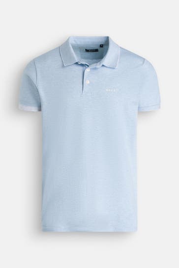 NEW ZEALAND AUCKLAND Polo-Shirt hellblau meliert